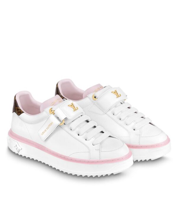 Louis Vuitton Womens Time Out Sneaker Pink