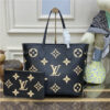 Louis Vuitton Neverfull MM Monogram Empreinte Black/Beige M58907
