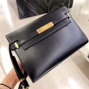 YSL Manhattan Shoulder Bag 579271 Black Box