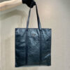 Prada Medium Antiqued Nappa Leather Tote Bag 1BG587 Black