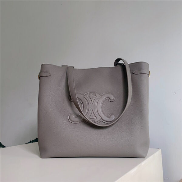 Celine Medium Cabas Anais Cuir Triomphe 116853 Pebble
