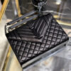 YSL Medium Envelope Chain Bag 8208 BlackBlack