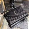 YSL Medium Envelope Chain Bag 8208 BlackSilver