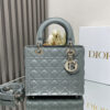 Dior Medium Lady Dior Bag M0565 Grey Lambskin
