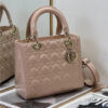 Dior Medium Lady Dior Bag M0565 Pink Patent