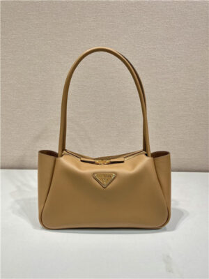 Prada Medium Leather Handbag 1BA444 Caramel