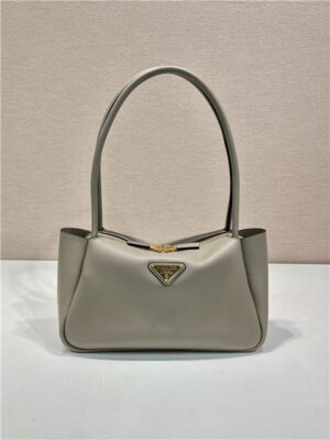 Prada Medium Leather Handbag 1BA444 Clay