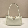 Prada Medium Leather Handbag 1BA444 White