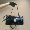 Medium Leather Handbag 1BN026 Black