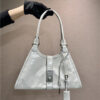 Medium Leather Tote Bag 1BG563 White