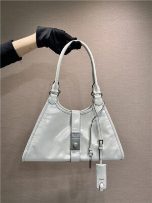 Medium Leather Tote Bag 1BG563 White