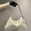 Prada Prada Aimee Large Leather Shoulder Bag 1BC228 Travertine