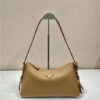 Prada Aimee Medium Leather Shoulder Bag 1BC229 Caramel