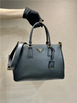 Prada Galleria Large Leather Bag 1BA274 Black