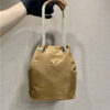 Prada Mariner Re-Nylon Small Bucket Bag 1BE082 Brandy