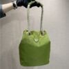 Prada Mariner Re-Nylon Small Bucket Bag 1BE082 Ivy Green