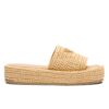 Prada Womens Crochet Flatform Slides 1XZ761