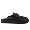 Prada Womens Leather Mules 1S430N Black