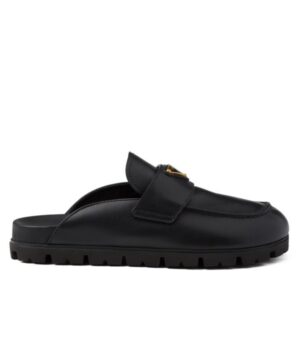 Prada Womens Leather Mules 1S430N Black