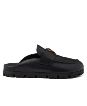 Prada Womens Leather Mules 1S430N Black