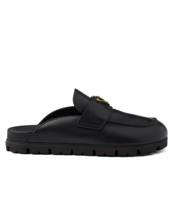 Prada Womens Leather Mules 1S430N Black