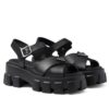 Prada Womens Monolith Rubber Sandals 1X382N