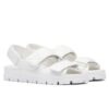 Prada Womens Padded Nappa Leather Sandals 1X721M White