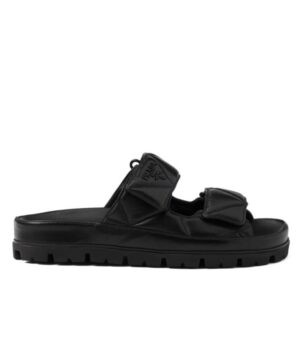 Prada Womens Padded Nappa Leather Sandals 1XX701
