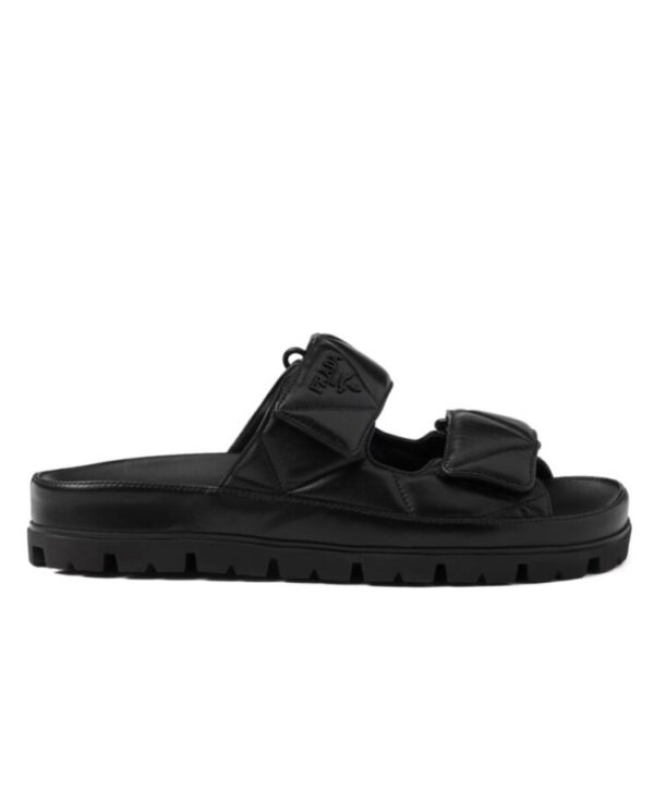Prada Womens Padded Nappa Leather Sandals 1XX701