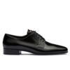 Prada Womens Patent Leather Lace-up Shoes 1E366 Black