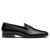 Prada Womens Patent Leather Loafers 1S365N Black