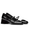 Prada Womens Patent Leather Pumps Black