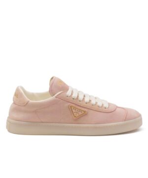 Prada Womens Suede Sneakers 1E413N Pink