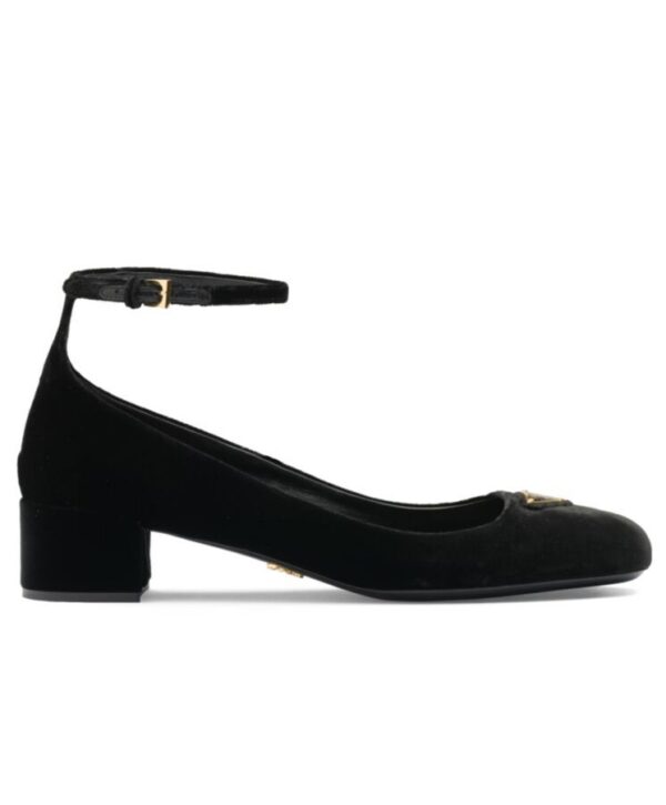 Prada Womens Velvet pumps 1I358N Black