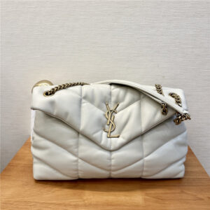 YSL Puffer Medium 577475 WhiteGold