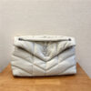 YSL Puffer Medium 577475 WhiteSilver