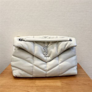 YSL Puffer Medium 577475 WhiteSilver