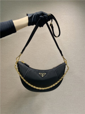 Prada Re-Nylon Shoulder Bag 1BH222 Black