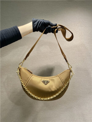 Prada Re-Nylon Shoulder Bag 1BH222 Brandy