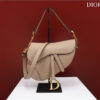 Dior Saddle Bag With Strap M0455 Sand-Colored Grained Calfskin