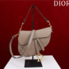 Dior Saddle Bag With Strap M0455 Warm Taupe Grained Calfskin
