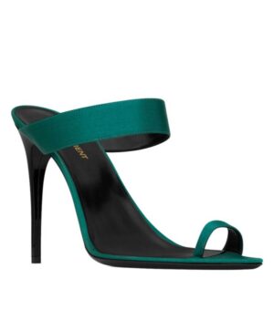 Saint Laurent Womens Martha Mules In Crepe Satin