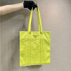 Prada Small Antique Nappa Leather Tote 1BG459 Yellow