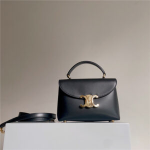 Celine Teen Nino Bag 118113 Black Smooth Leather