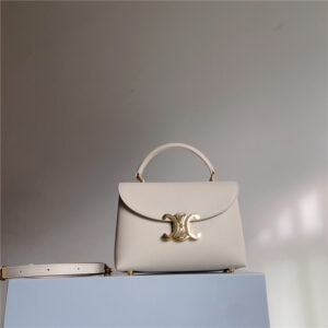 Celine Teen Nino Bag 118113 White Smooth Leather