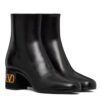 Valentino Garavani Heritage Calfskin Ankle Boot 60MM Black