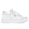 Valentino Unisex One Stud XL Womens Lambskin Sneakers White