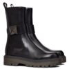 Valentino Womens One Stud Beatle In Calfskin 45MM Black