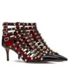 Valentino Womens Rockstud Alcove Patent-Leather Boot 60 MM Black