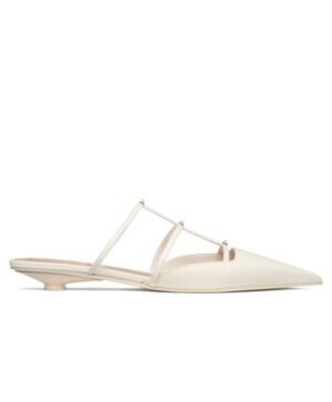 Valentino Womens Rockstud Wispy Calfskin Mule 20MM